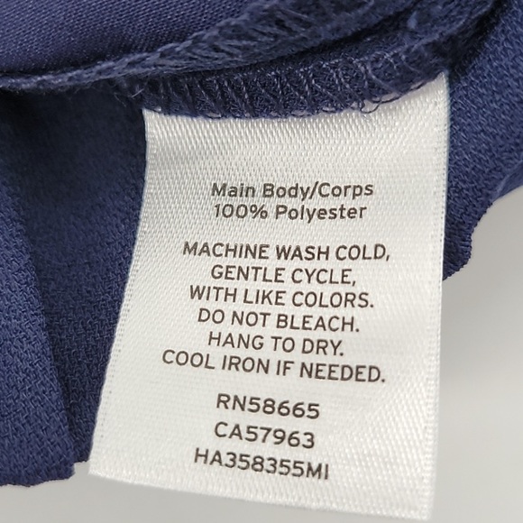 🆕Halogen Navy Blue Flowing Crop Pant - Picture 11 of 13